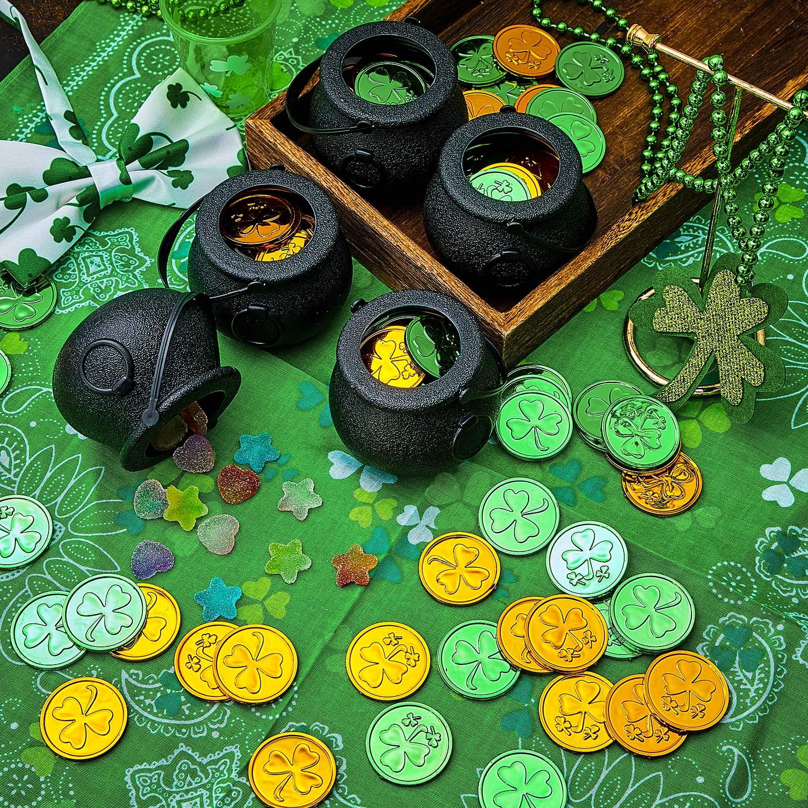 St Patrick's Day decor set for party