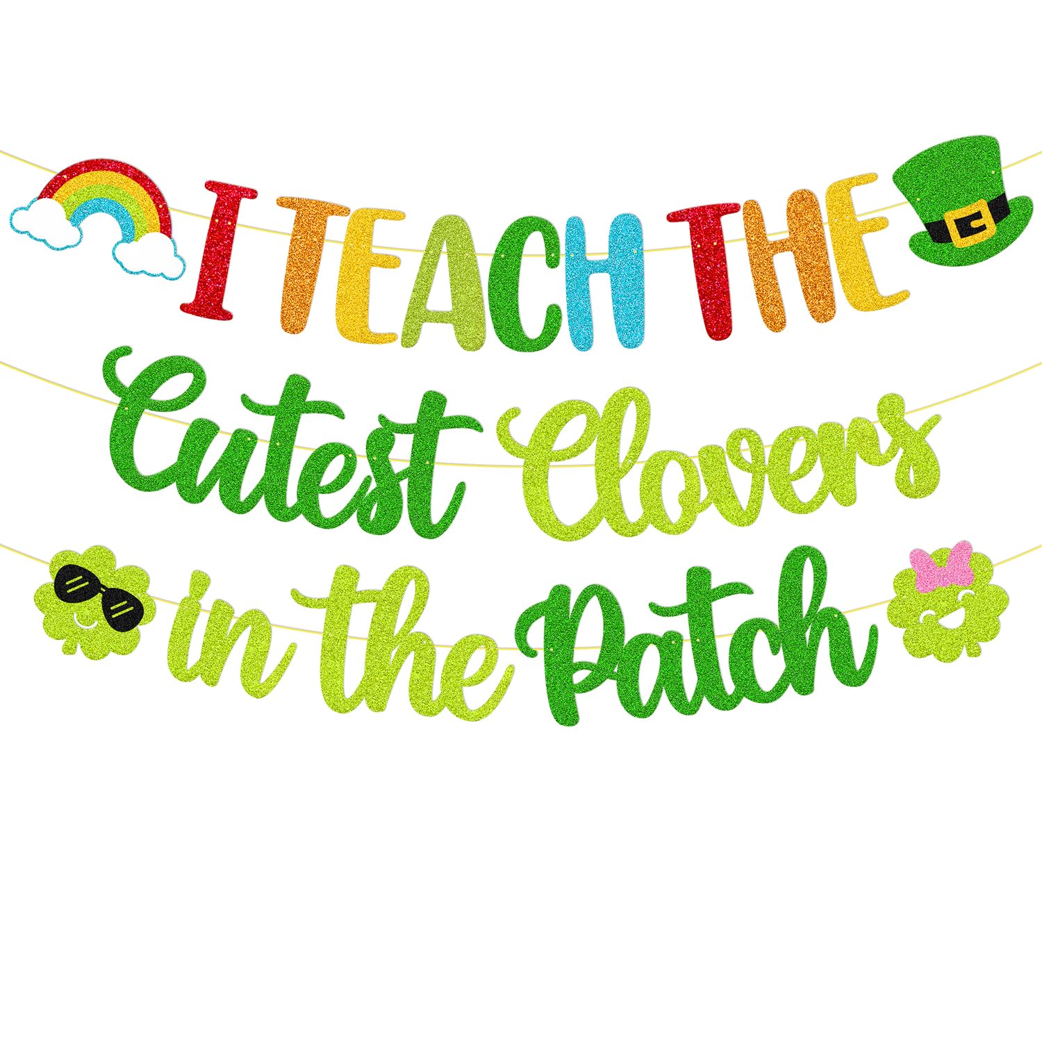 St Patrick day decoration banner for classroom