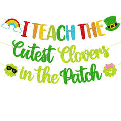 St Patrick day decoration banner for classroom