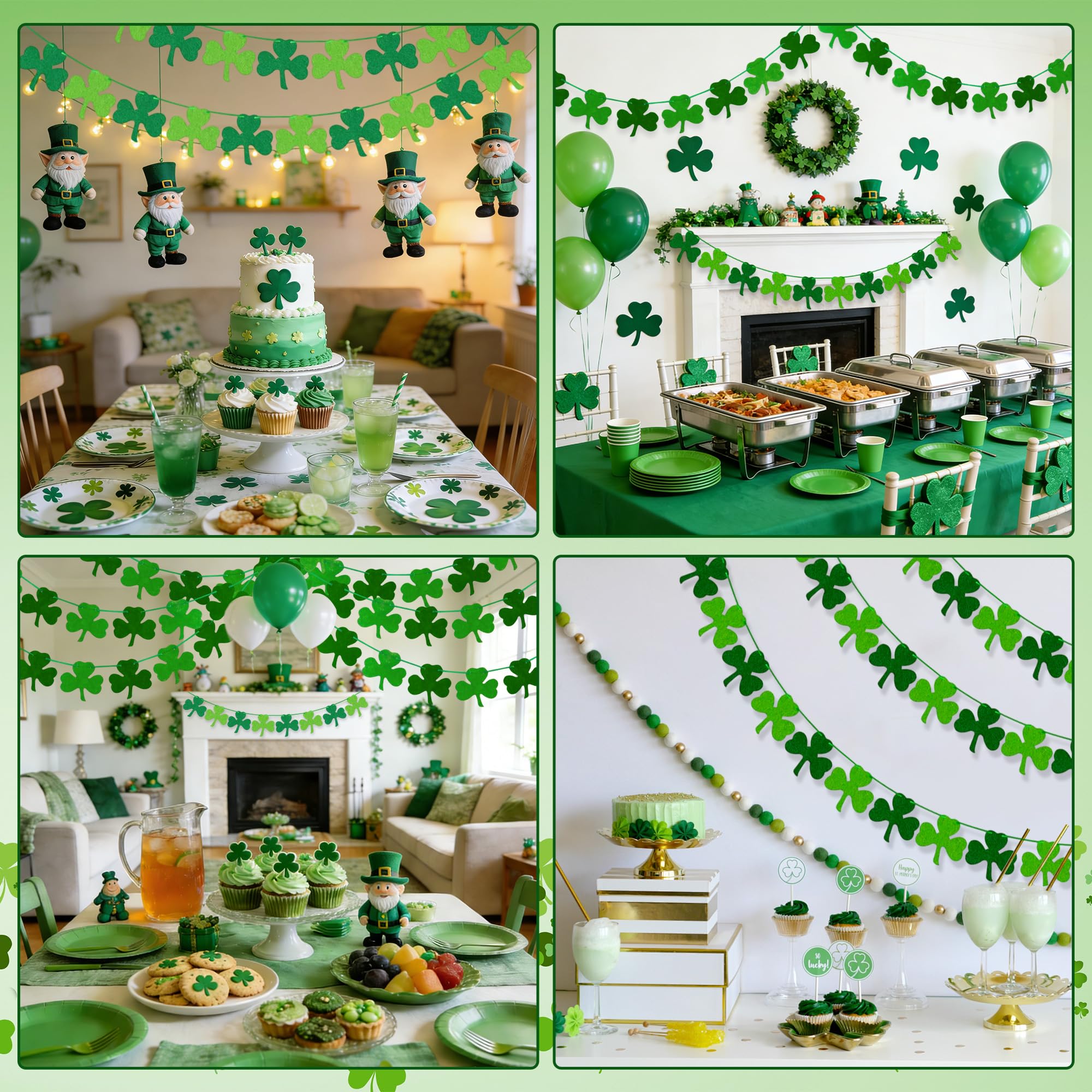 indoor decoration garlands mantle doorway walls