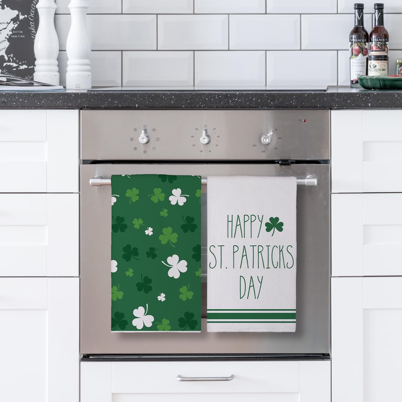 St Patricks Day dish towels 18x26 inches pair