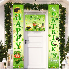 St Patricks Day porch sign decoration 3 pack banners 180x30 cm