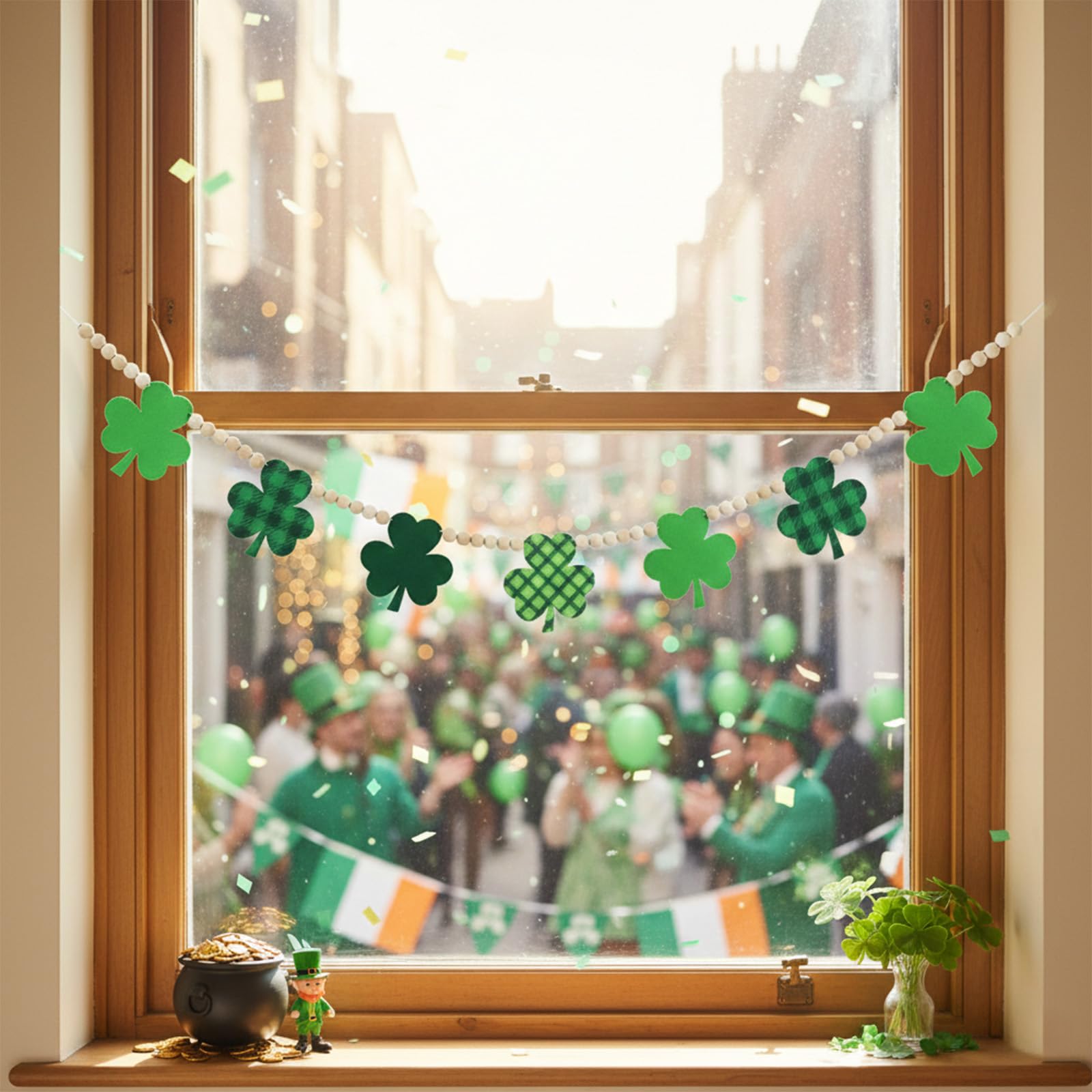 Irish themed decor garland suitable for classrooms or offices