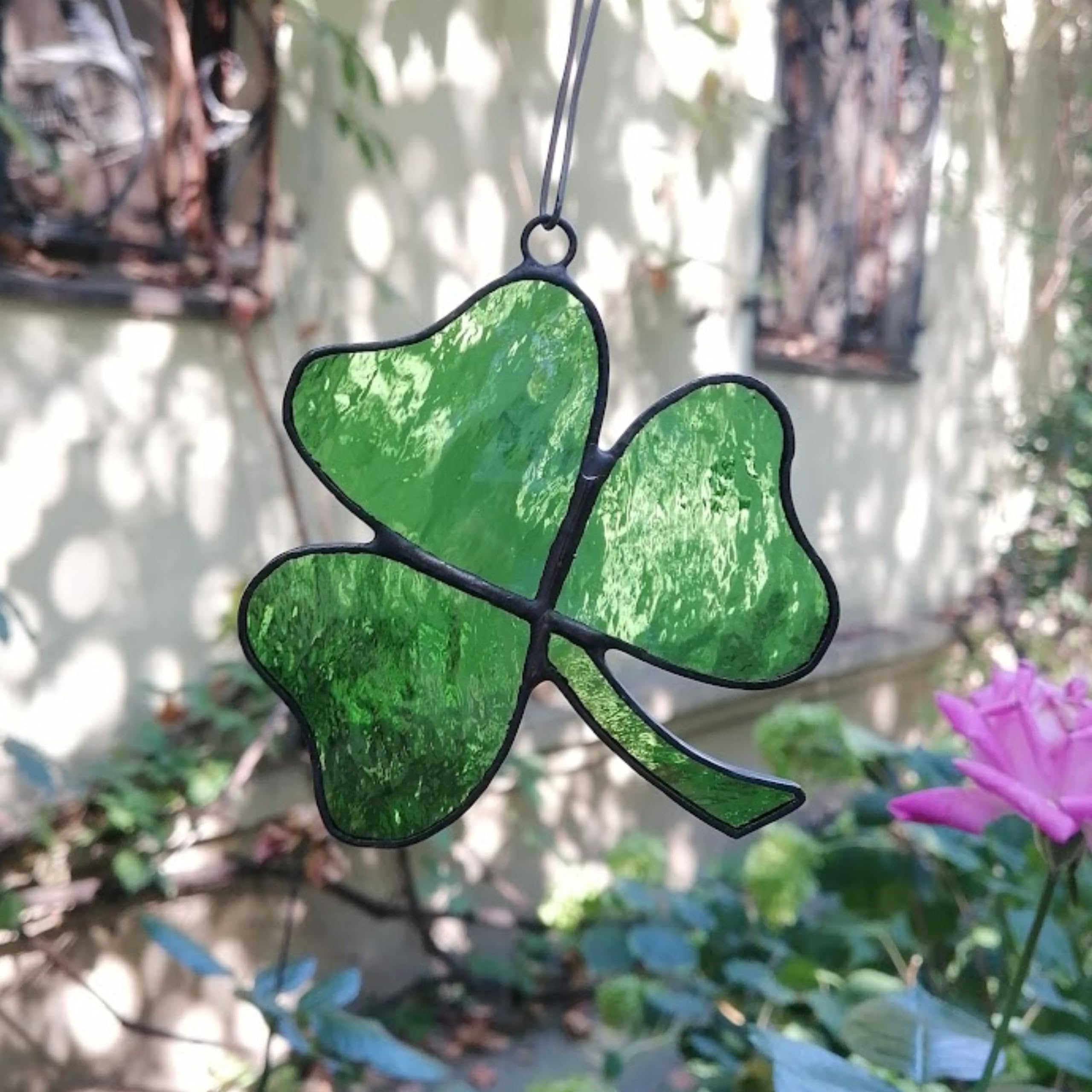 Approx 4 inch square suncatcher size