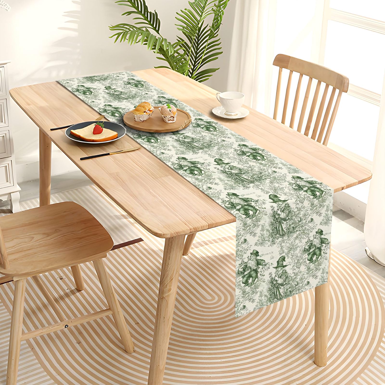 polyester linen-like table runner 13 by 72 inches