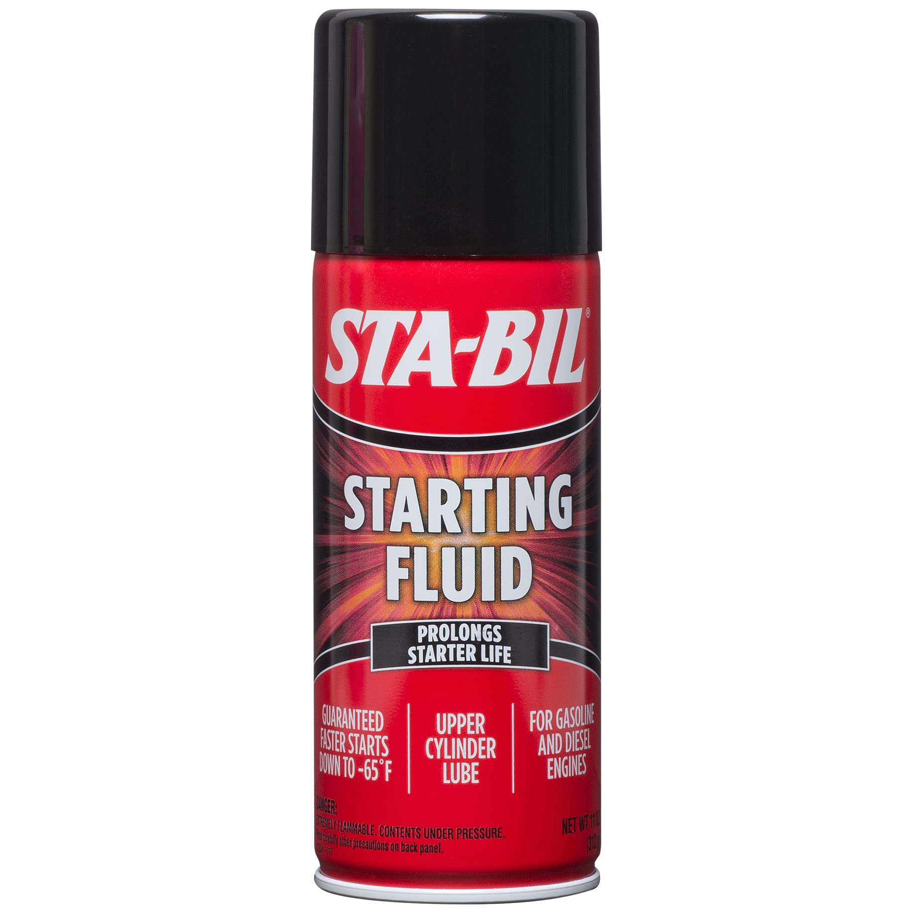 STA-BIL 22004-6PK starting fluid bottle label