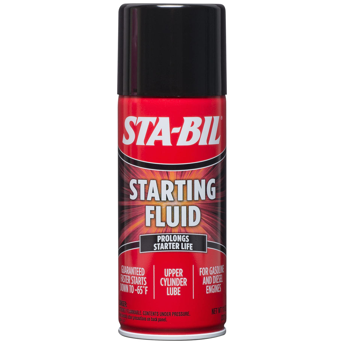 STA-BIL 22004-6PK starting fluid bottle label