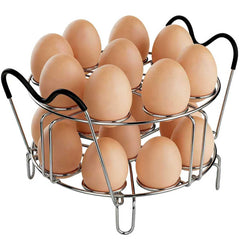 Stackable egg steamer rack for Instant Pot stacked levels
