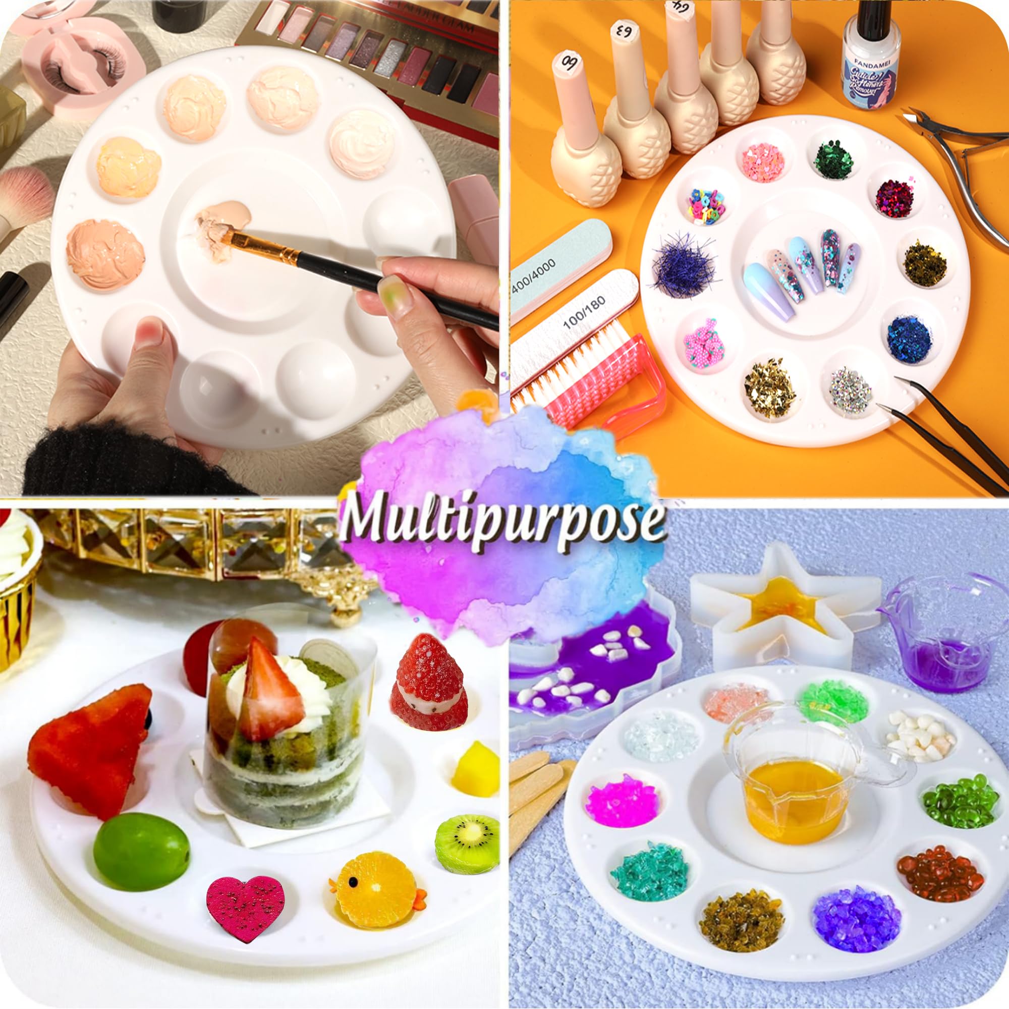 Kid and adult friendly paint palette set for crafts