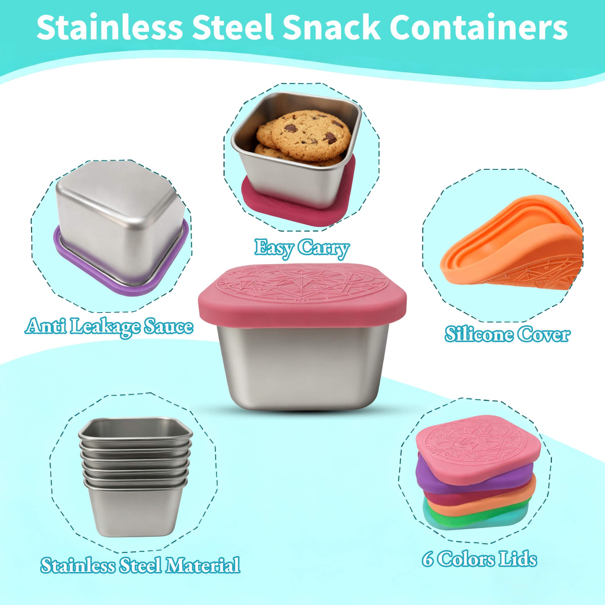 stackable snack containers for easy storage