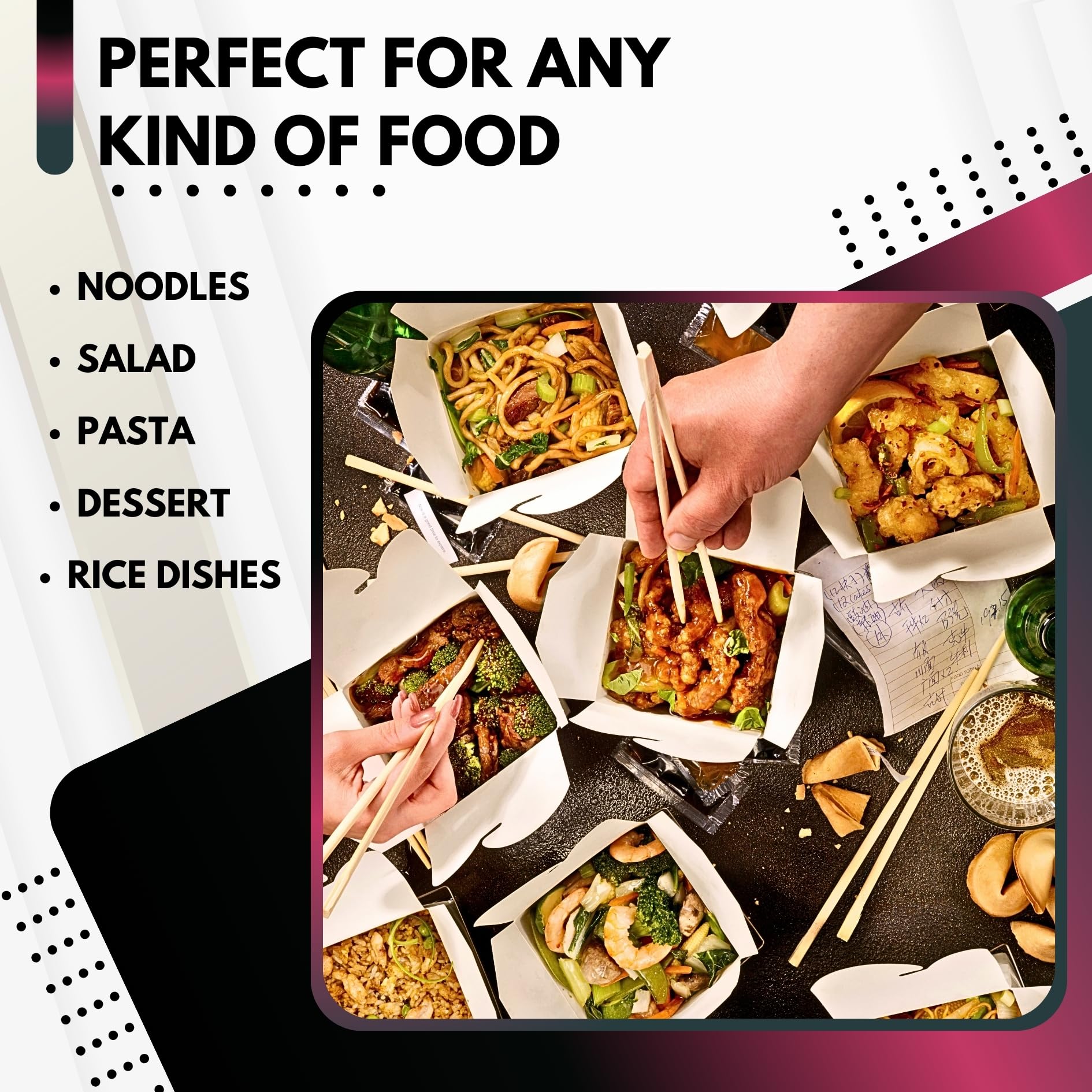 Nested disposable to-go boxes save space in kitchens