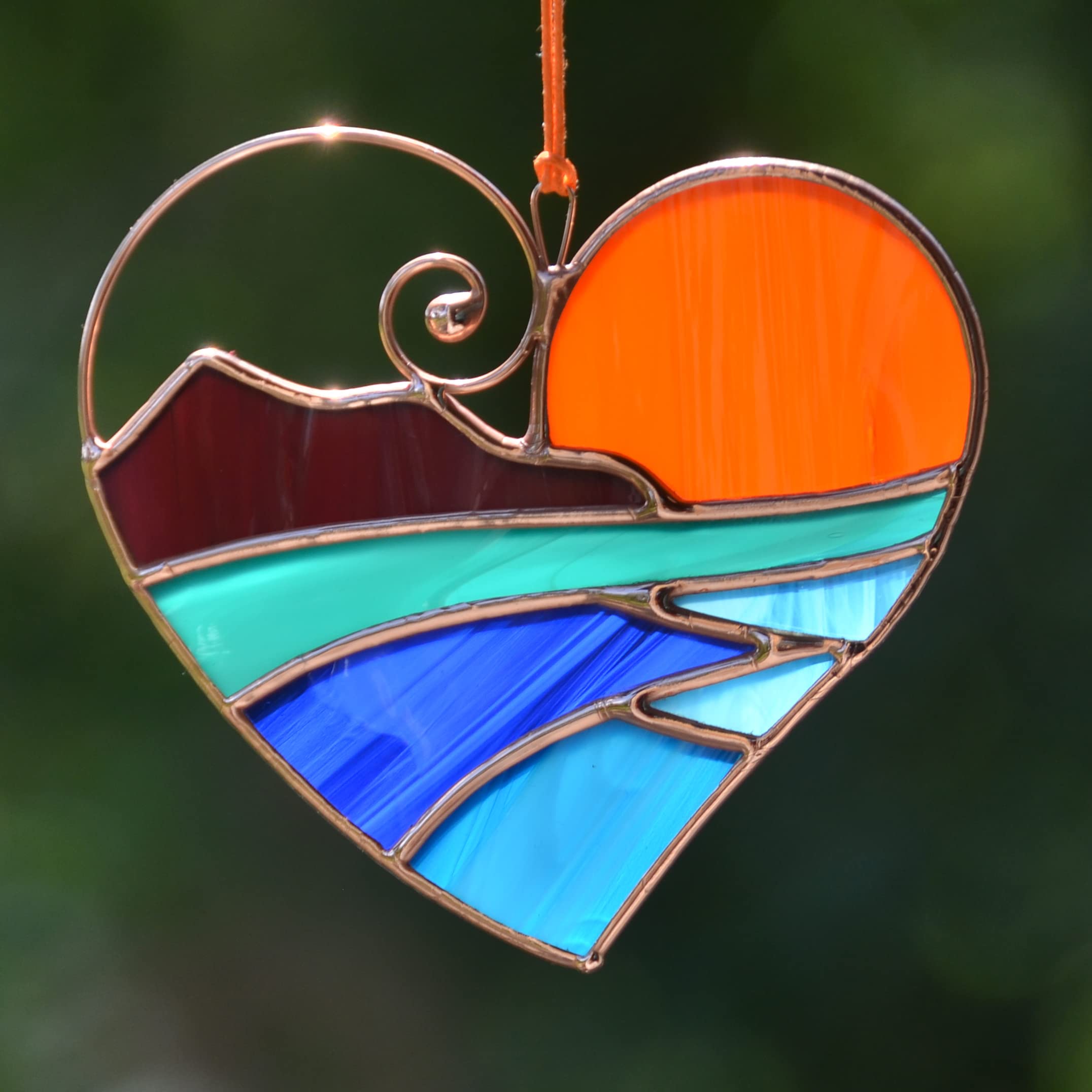 Stain glass window hanging product display
