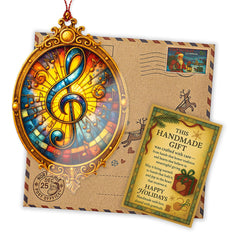 Suncatcher effect stained glass window ornament image