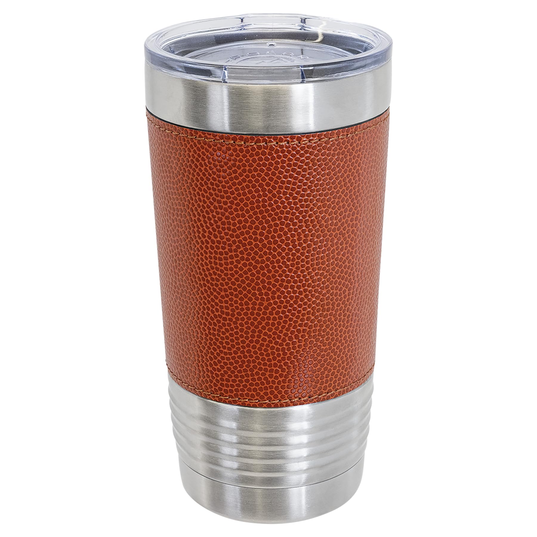 Close up of basketball texture leatherette sleeve