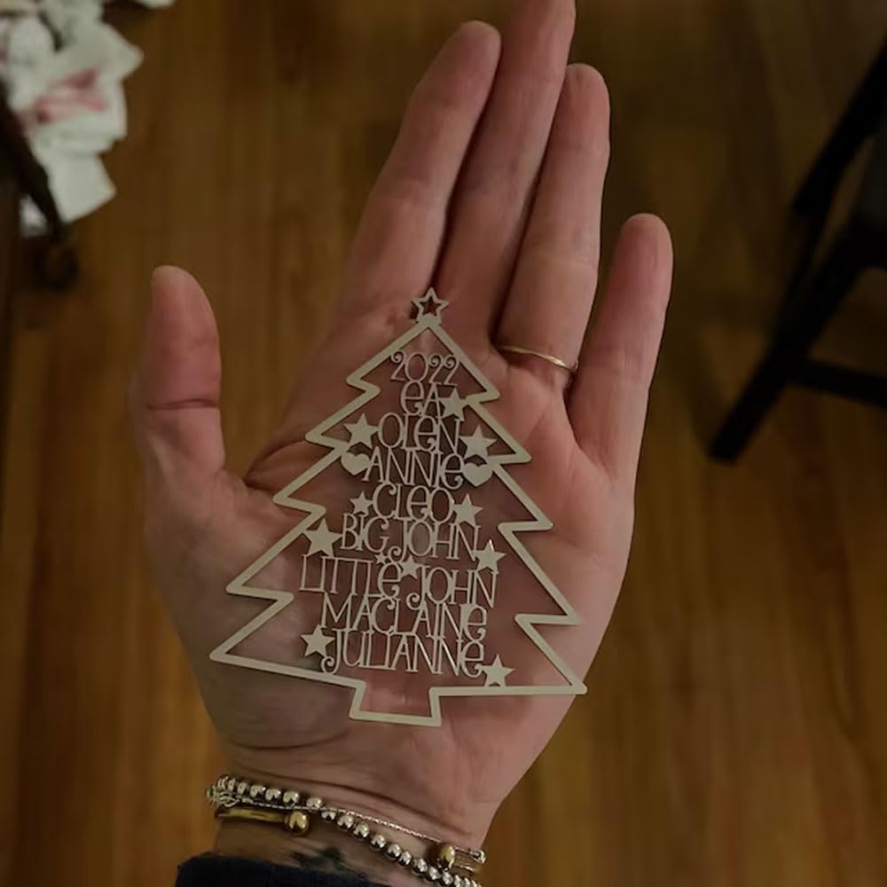 Silver finished ornament for family decor