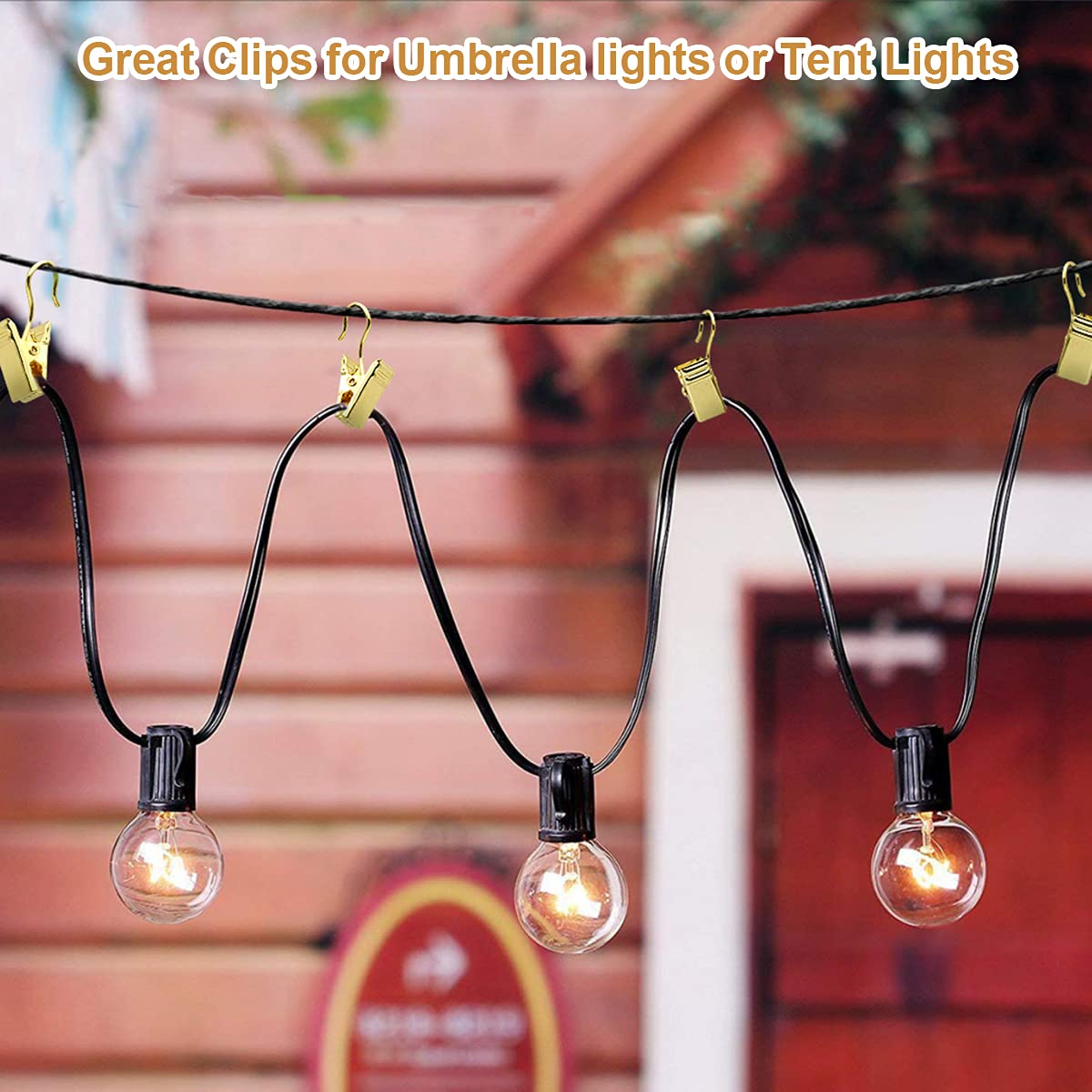 430 stainless steel gold curtain hooks close up