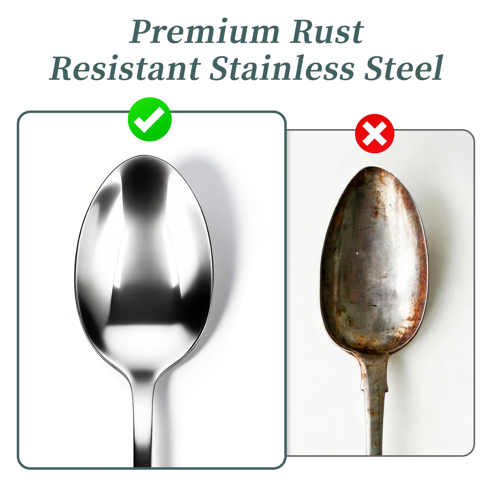 dinner knives teaspoons tablespoons and serving utensils