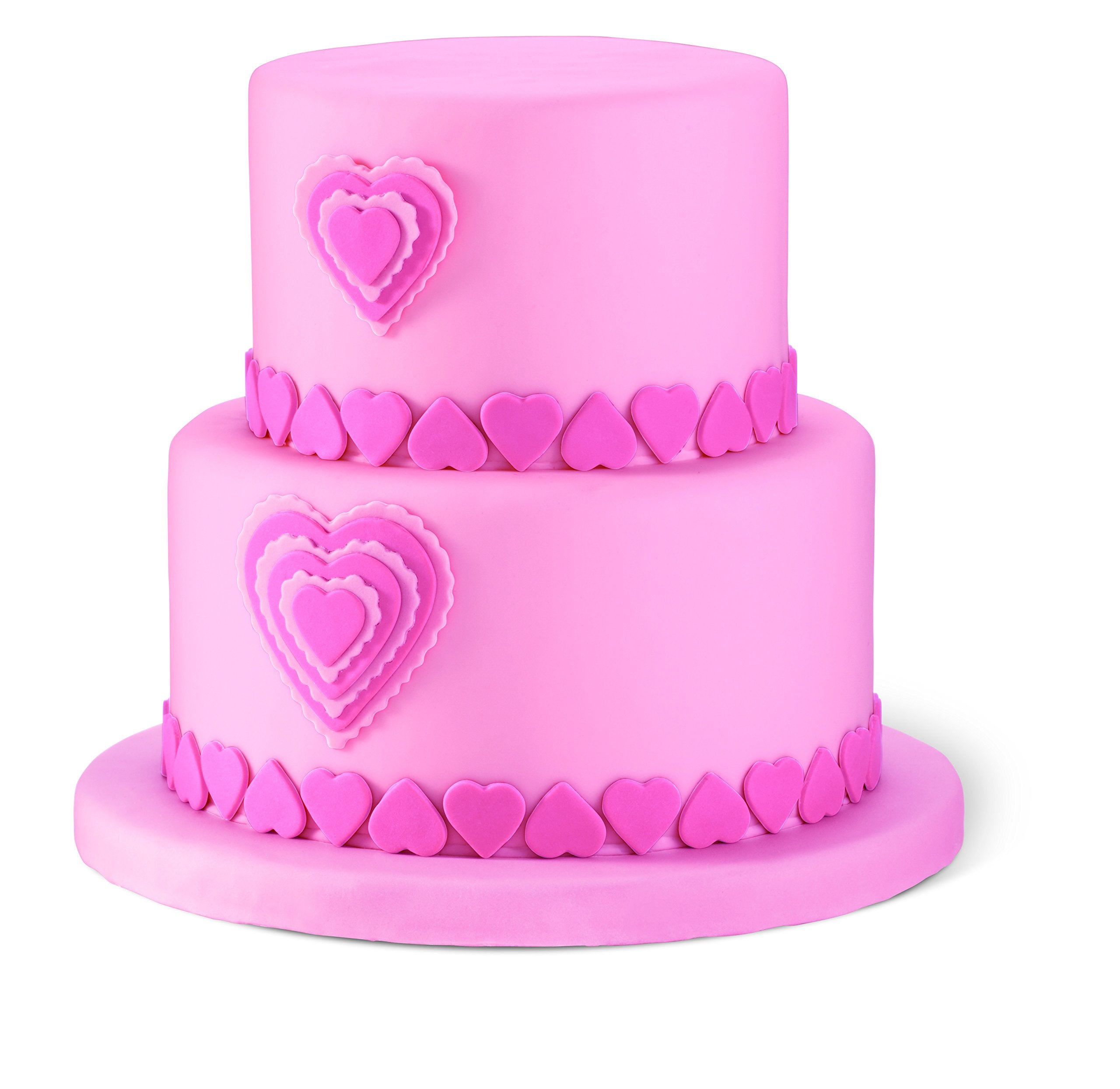 Fondant cutters Hearts Silver nesting set Wilton image