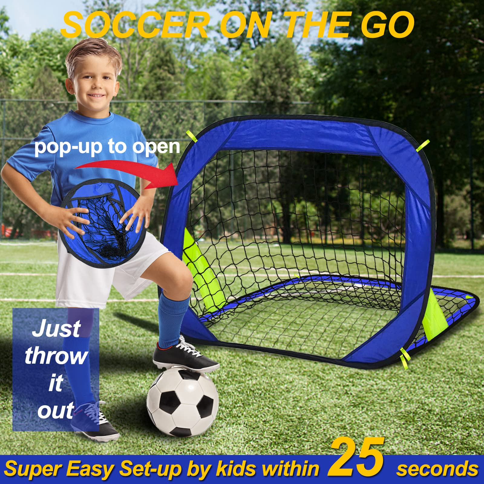 Stainless steel ground pegs for EVERRUSH goal