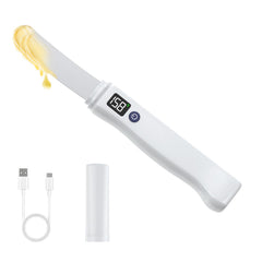 Stainless Steel Heated Butter Knife Spreader white handle