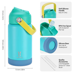 Stainless steel insulated kid bottle with 18/8 vacuum