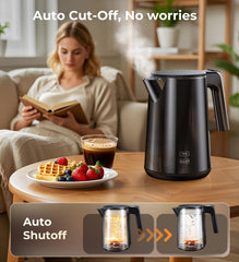 Automatic shutoff feature on electric kettle