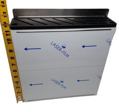 Stainless steel knife rack designed for professional kitchens