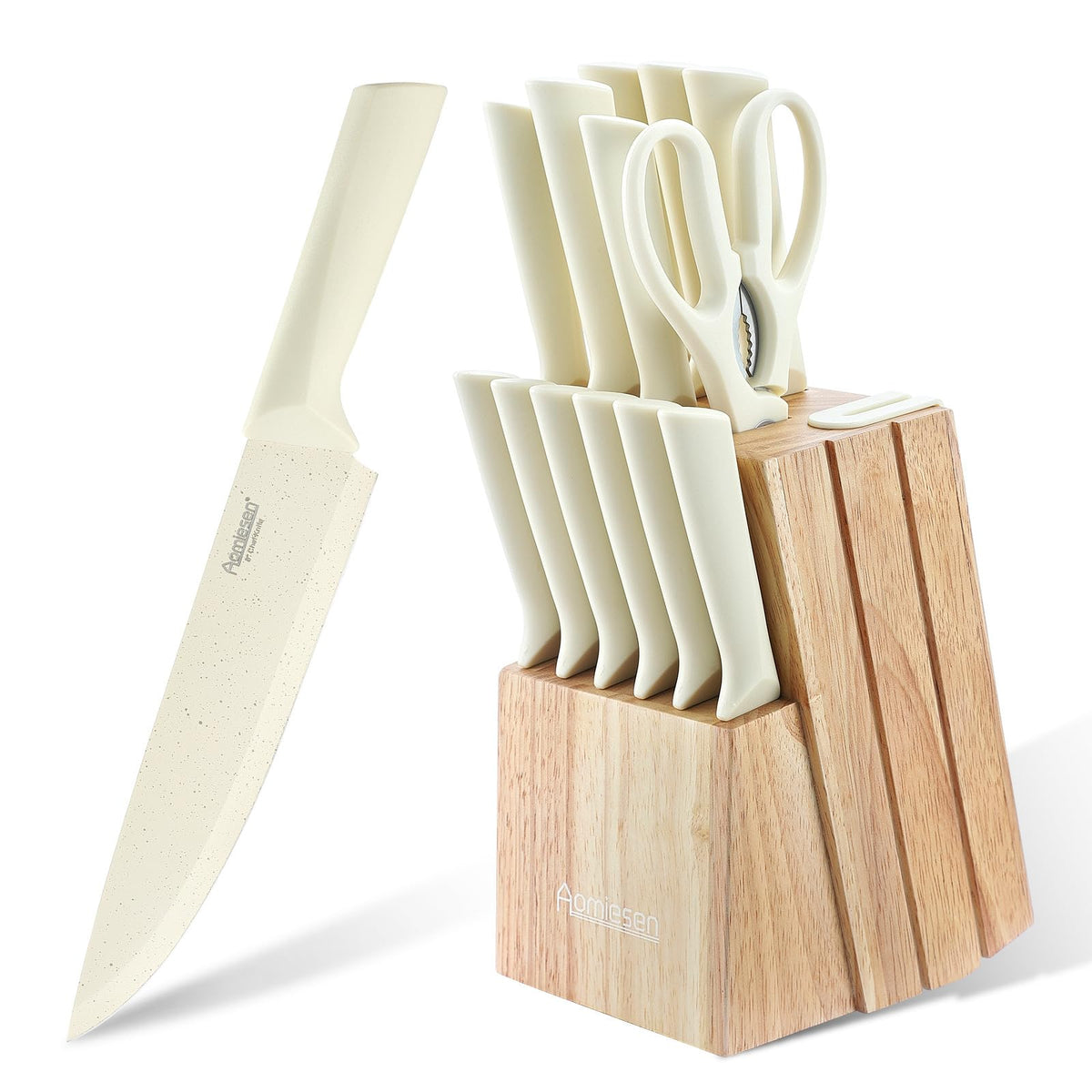 Stainless steel knife set overview