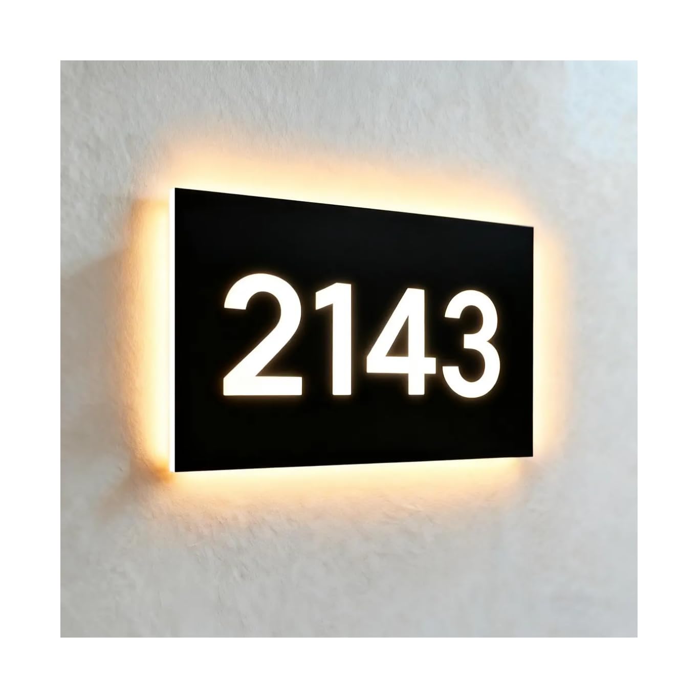 Stainless steel LED address sign weatherproof for outdoor use