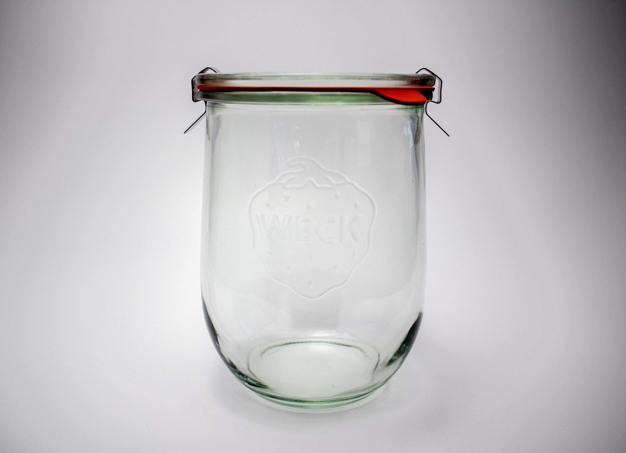 Stainless steel locking clamp on jar lid