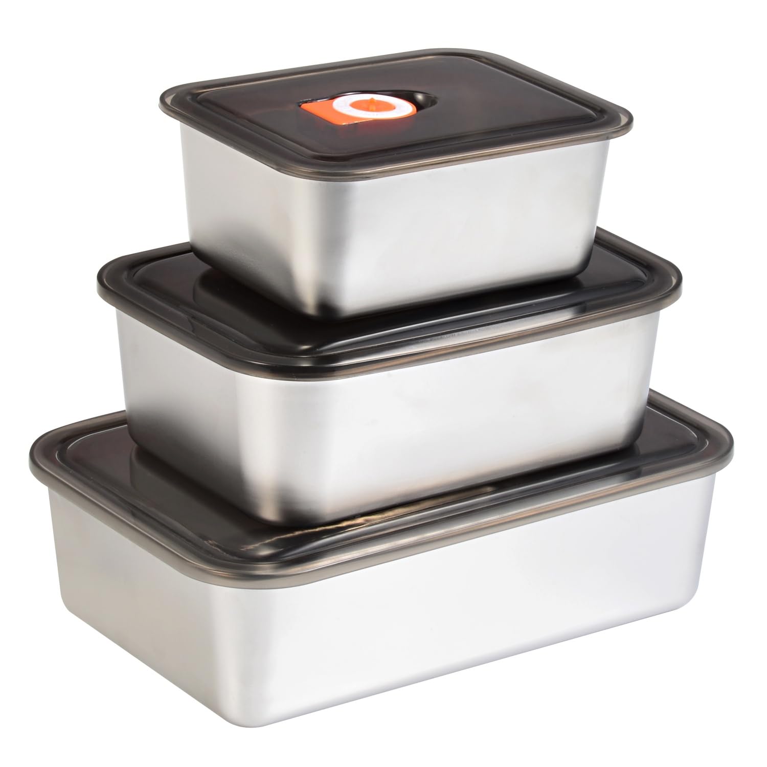 Stainless steel lunch box container with lid