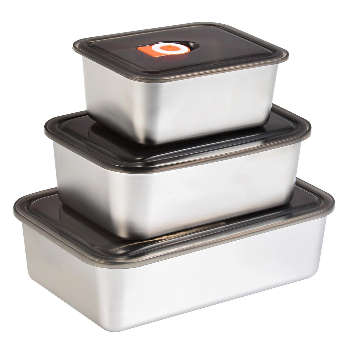 Stainless steel lunch box container with lid