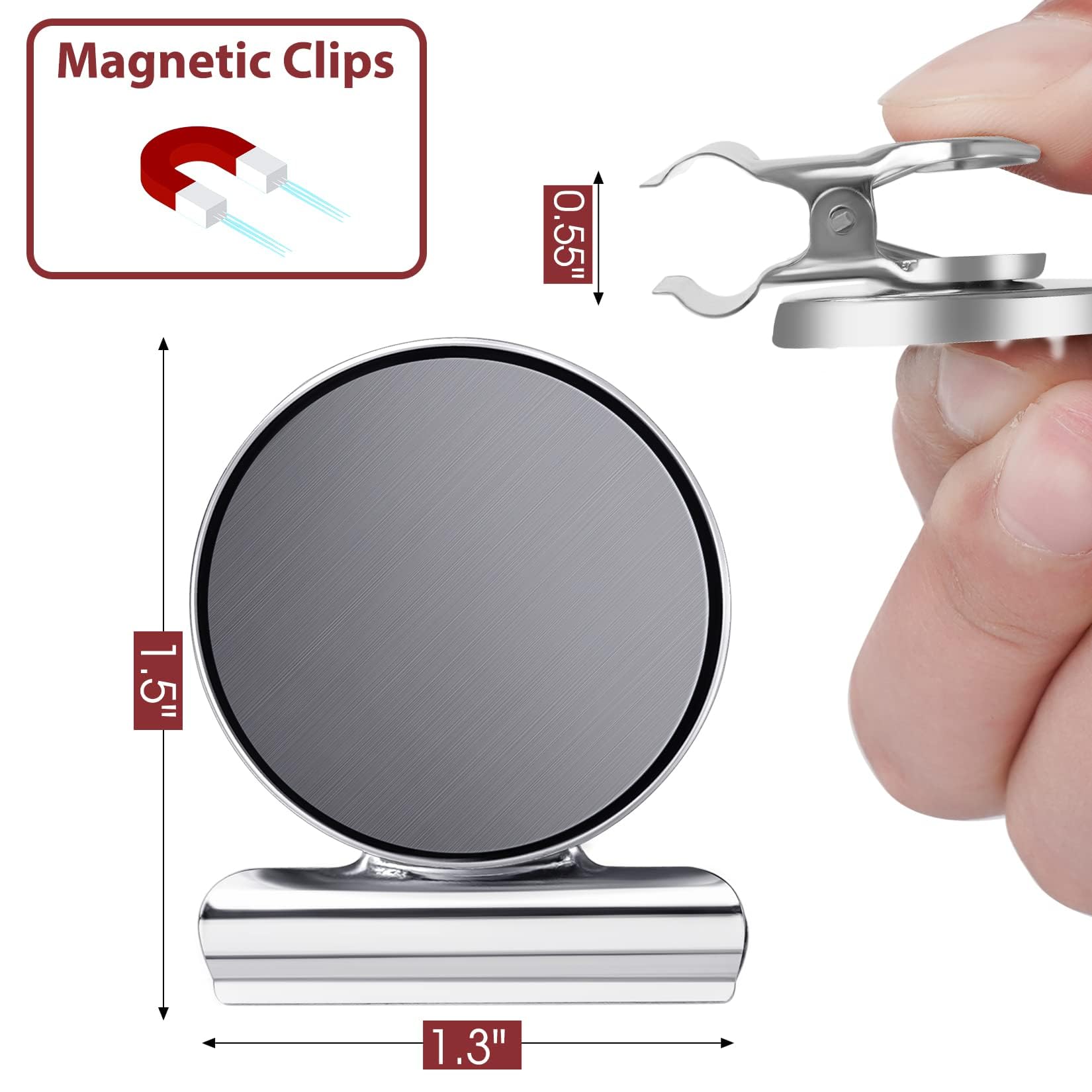 Protective film on each clip to prevent scratches