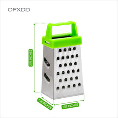 Compact stainless steel mini grater for cheese