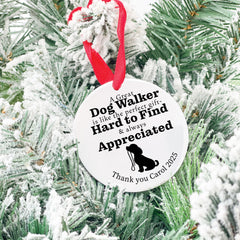 2.5 inch tall by 2.5 inch wide stainless steel ornament