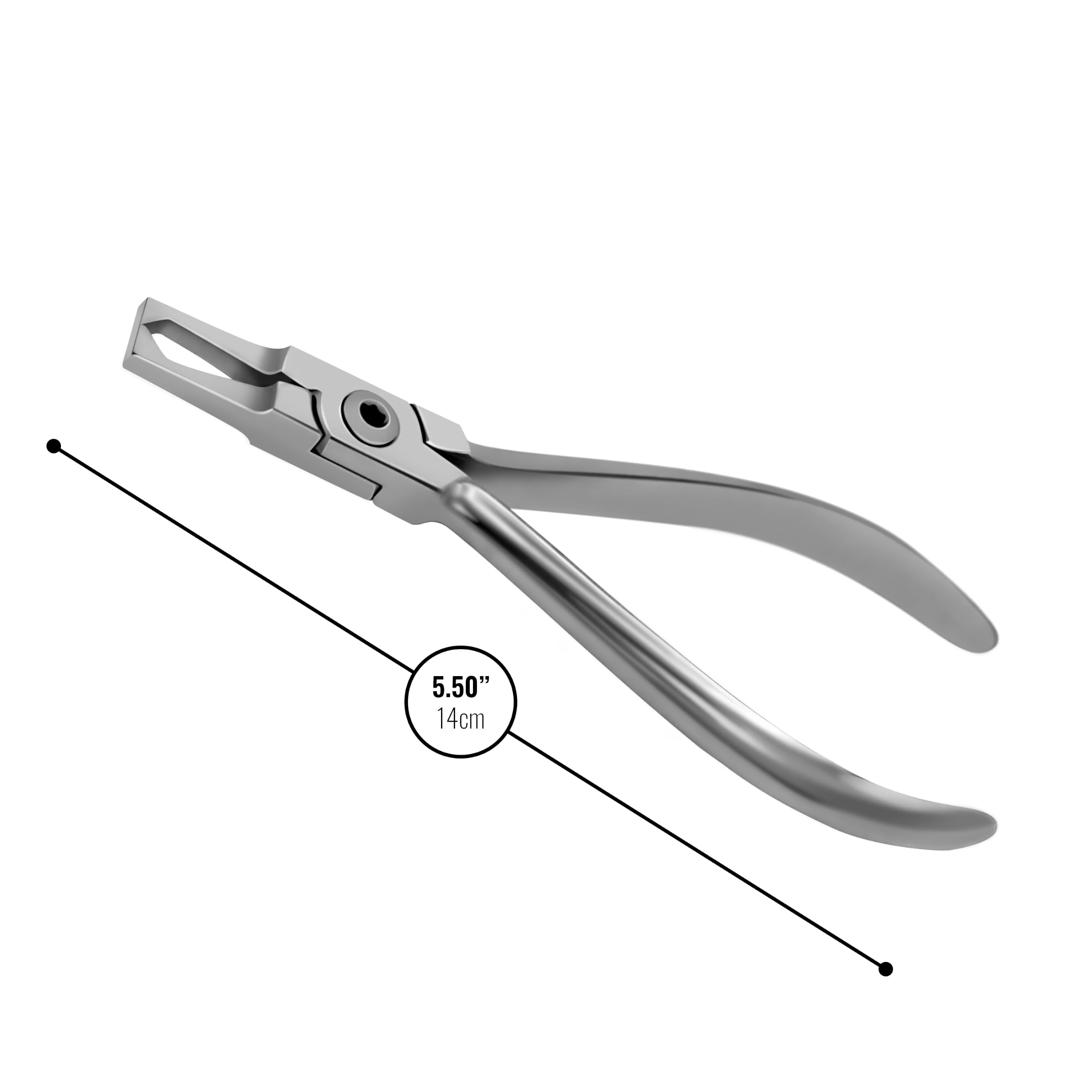 Stainless steel orthodontic pliers for bracket removal