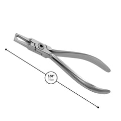 Stainless steel orthodontic pliers for bracket removal