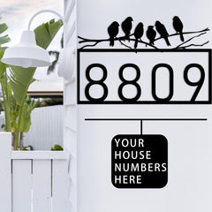 Stainless steel address plaque for outdoor use