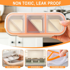 Lids with food-grade seals for airtight storage