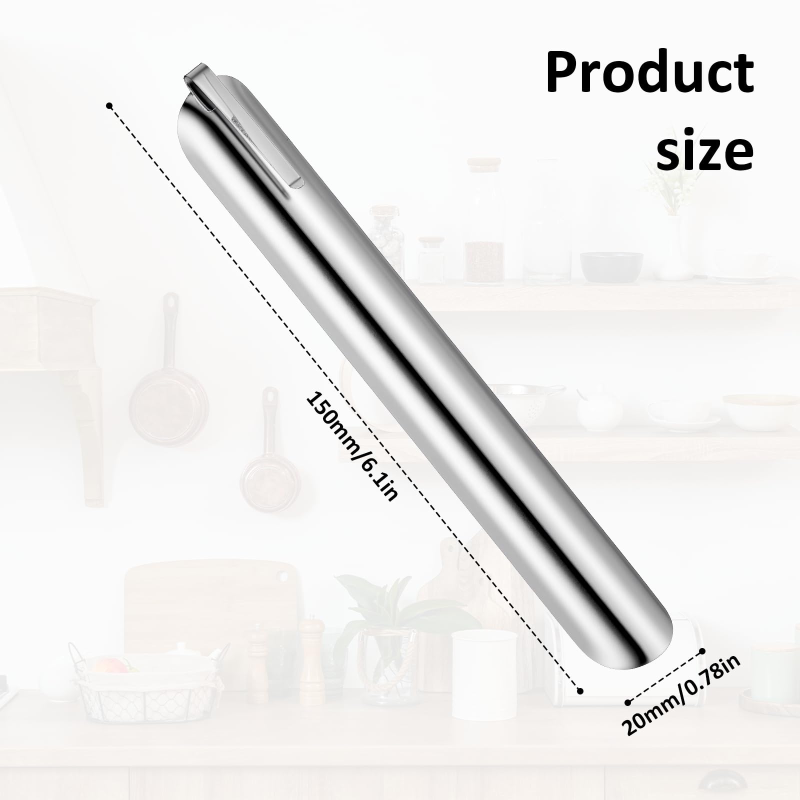 Stainless steel table scraper for crumbs