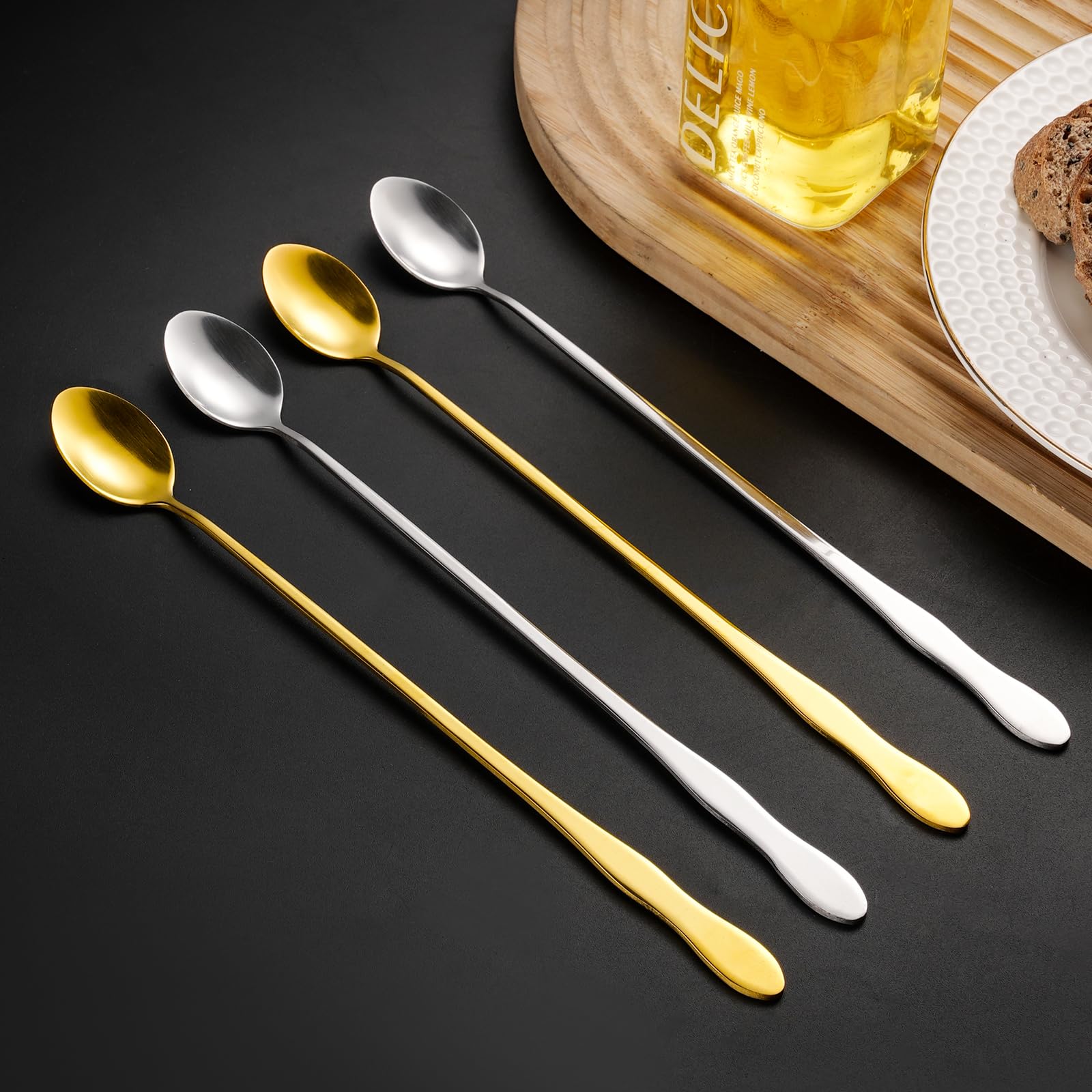dishwasher safe ice tea spoons for home bars and parties