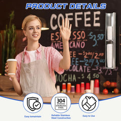 Open front loading lid dispenser for quick access
