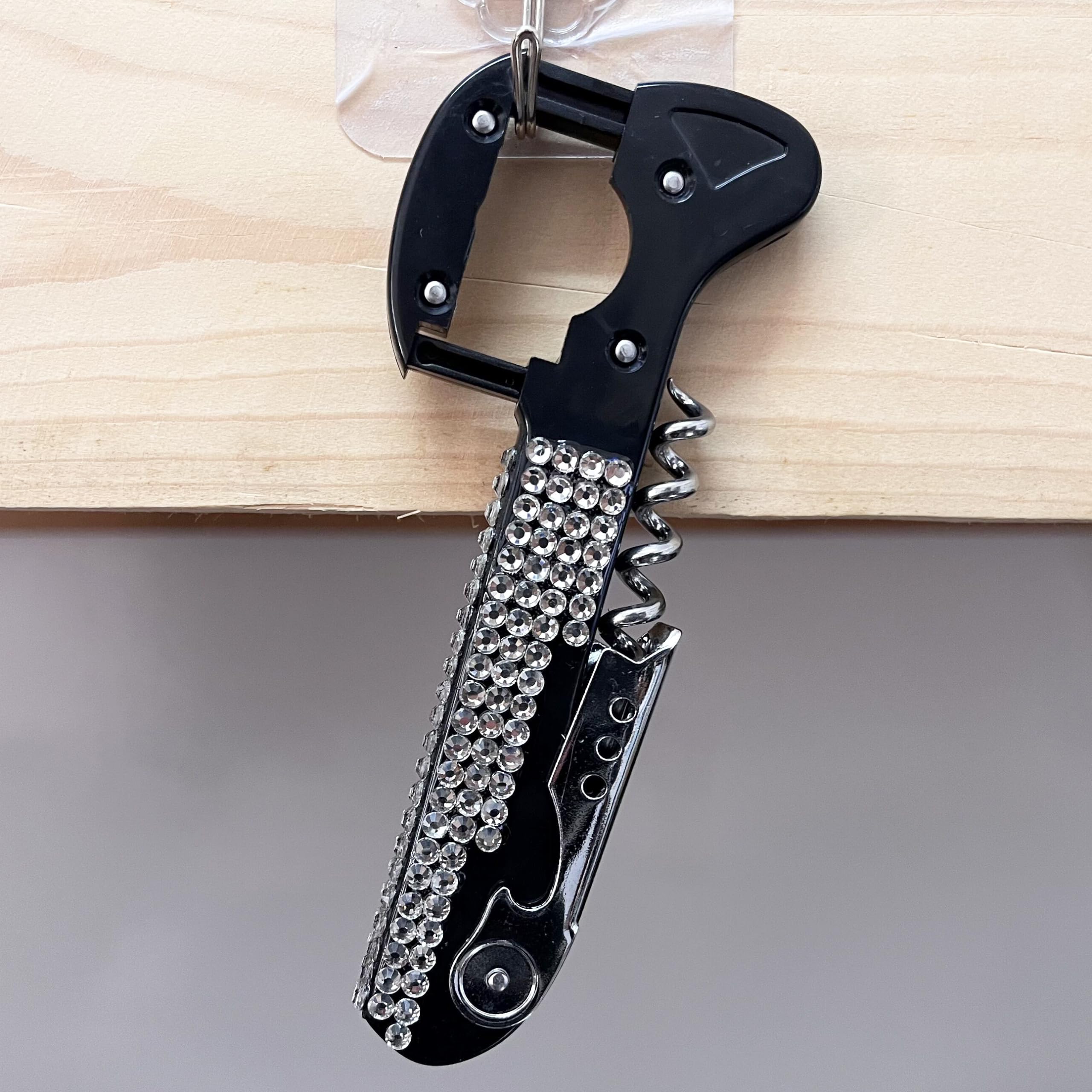 Stainless steel corkscrew for home and restaurant use