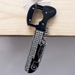 Stainless steel corkscrew for home and restaurant use