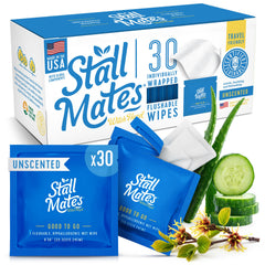 Stall Mates Witch Hazel Flushable Wipes 30 count pack