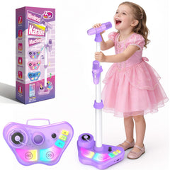Stand Karaoke Machine Kids with two wireless microphones