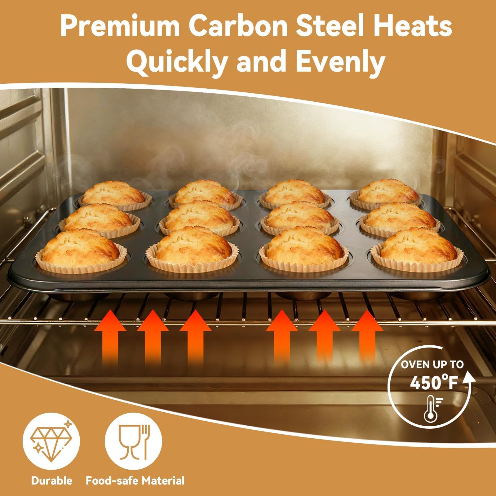 Standard muffin tin 12 cup size for cupcakes