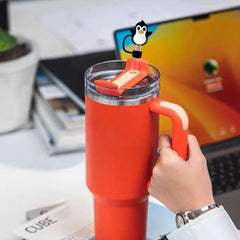 reusable straw tips lids by weltaz four-piece set