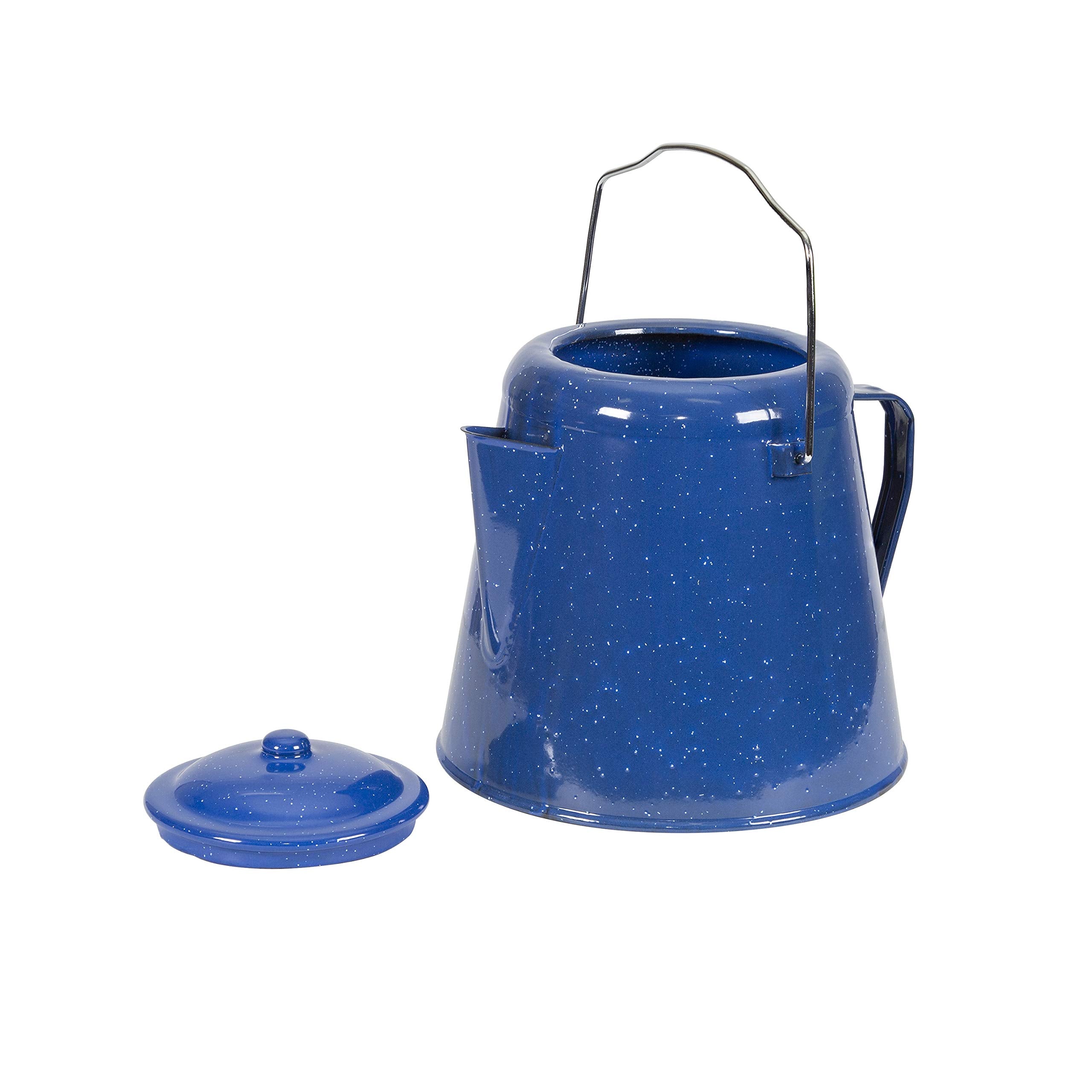 Stansport 20 cup enamel coffee pot outdoor blue