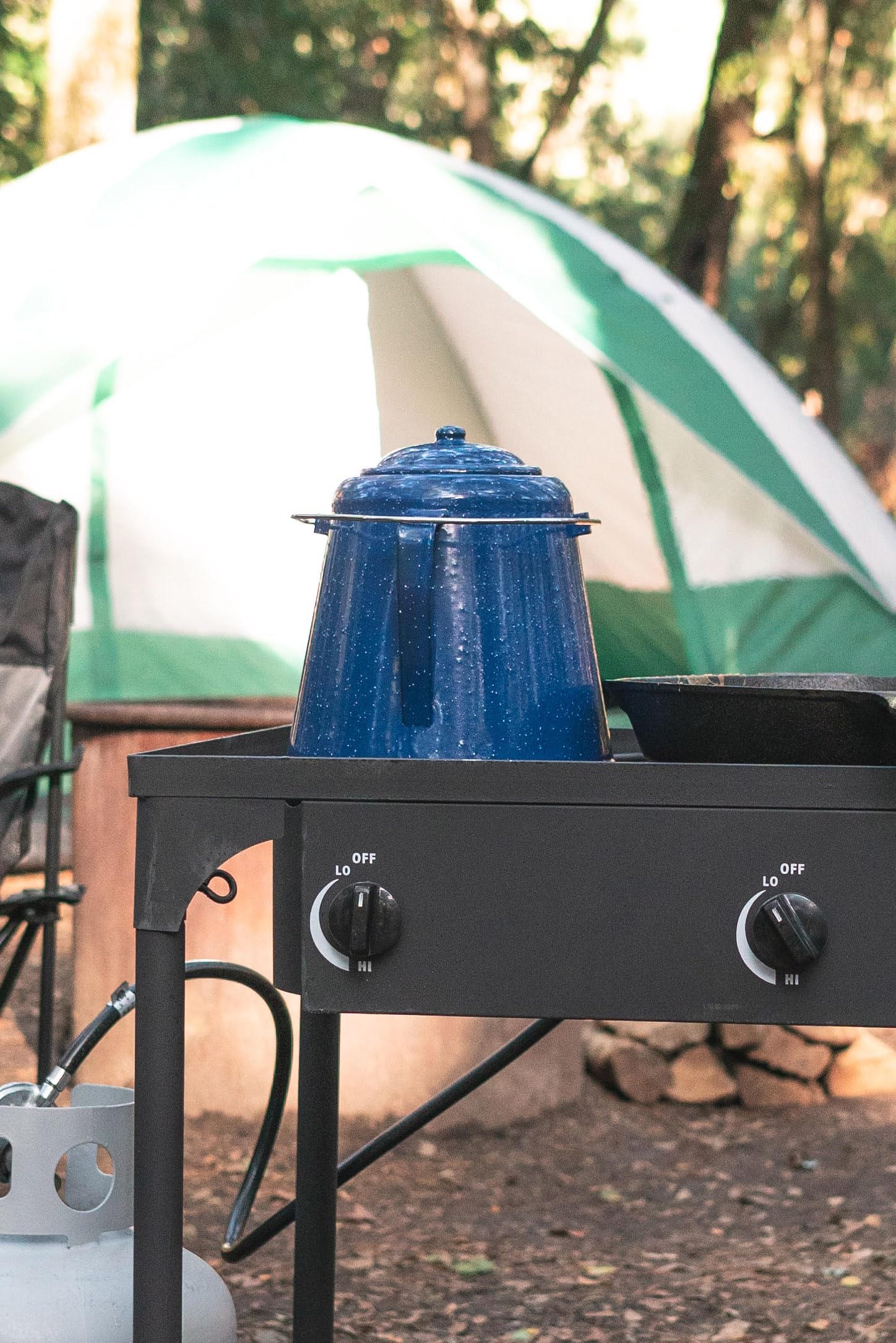 Stansport enamel coffee pot 10348 blue image